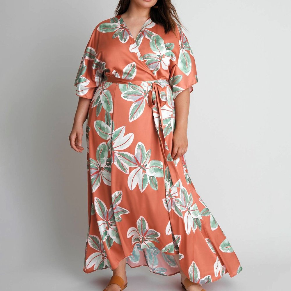 Anthropologie Bali Wrap Maxi Dress